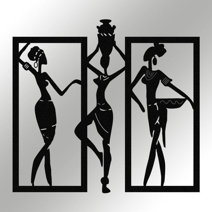 Wallity Aurora - M119 Escultura de Pared de Metal Negra Wallity Aurora - M119 Escultura de Pared de Metal Negra